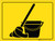 Mop and Bucket - Floor Marking Sign