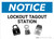Notice: Lockout Tagout Station - Wall Sign