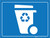 Recycling Bin - Floor Marking Sign