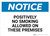 Notice: Positively No Smoking Allowed On These Premises - Wall Sign
