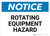 Notice: Rotating Equipment Hazard - Wall Sign