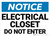 Notice: Electrical Closet Do Not Enter Landscape - Wall Sign