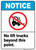 Notice: No Lift Trucks Beyond Point Portrait ANSI - Wall Sign