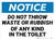 Notice: No Waste Or Rubbish Toilet Landscape - Wall Sign