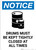 Notice: Drums Must be Kept Tightly Closed at All Times with Icon - Portrait Wall Sign