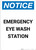 Notice: Emergency Eyewash Station - Portrait Wall Sign