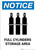 Notice: Full Cylinder Storage Area with Icon - Portrait Wall Sign