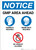 Notice: GMP Area Ahead - Portrait Wall Sign