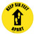 Keep Six Feet Apart - Floor Sign