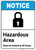 Notice: Hazardous Area Must Be Locked with Icon ANSI - Portrait Wall Sign