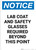Notice: Lab Coat and Safety Glasses Required Beyond this Point - Portrait Wall Sign