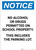 Notice: No Alcohol Or Drugs On School Property Including Parking Lot - Portrait Wall Sign
