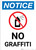 Notice: No Graffiti with Symbol - Portrait Wall Sign