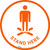 Stand Here with Icon - Floor Sign