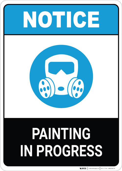 Notice Painting In Progress Ansi Portrait 5s Today Notice Painting In Progress Ansi Portrait 5s Today