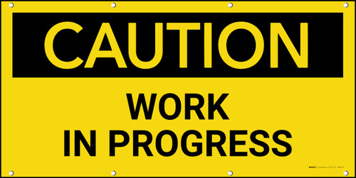 Caution Work in Progress - Banner