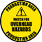 OverHead Hazards Safety Floor Sign