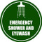 Emergency Shower and Eyewash Floor Sign