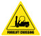 Forklift Crossing Sign