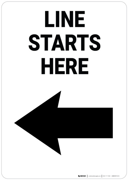 start here sign