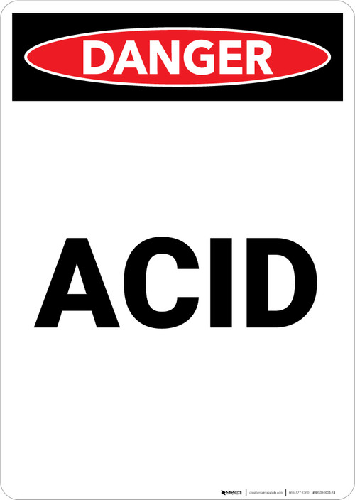 Acid - Portrait Wall Sign | 5S Today