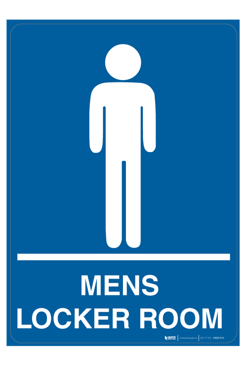 Mens Locker Room Wall Sign 5s Today 7341