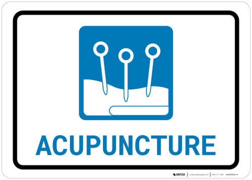 Acupuncture with Icon Landscape - Wall Sign | 5S Today