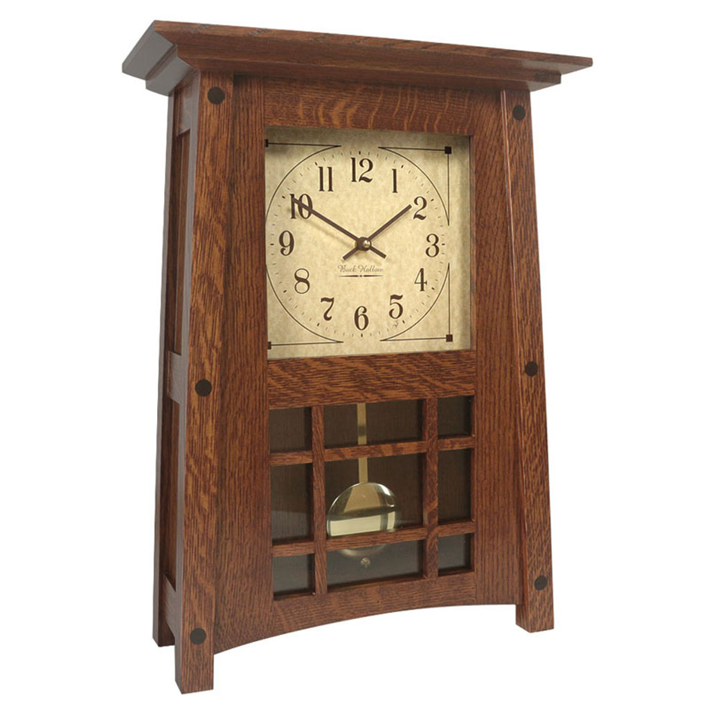 Amish McCoy Mantel Clock - Quarter Sawn Oak