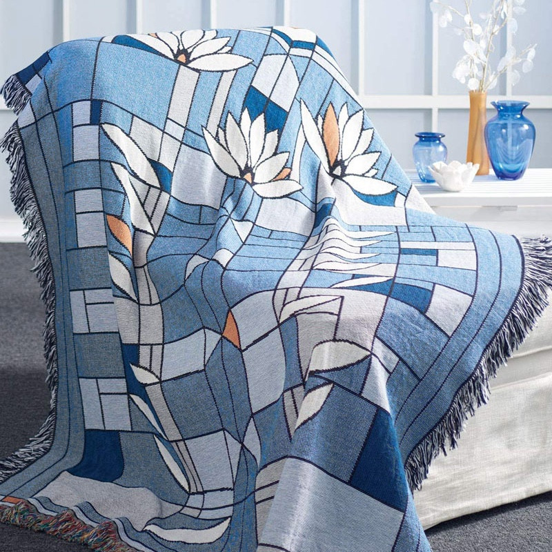 Blanket Blue And White Tapestry Buy Navy Suzani Tapestry Throw