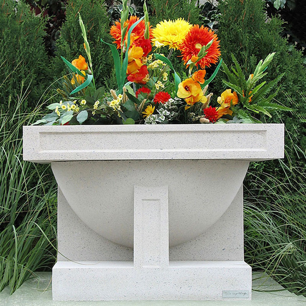 Frank Lloyd Wright Large Oak Park Studio Planter Vase