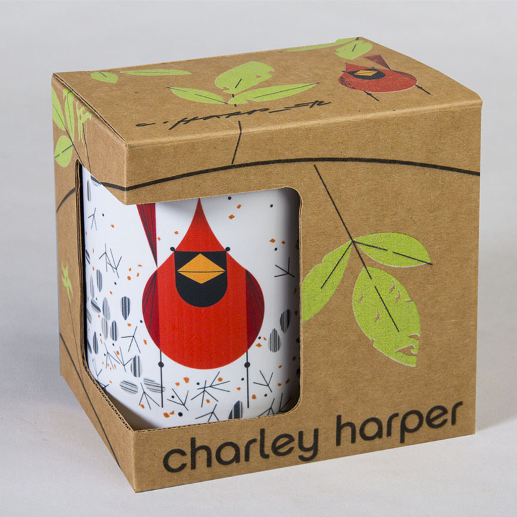 Charley Harper Cardinal and Seeds Mug