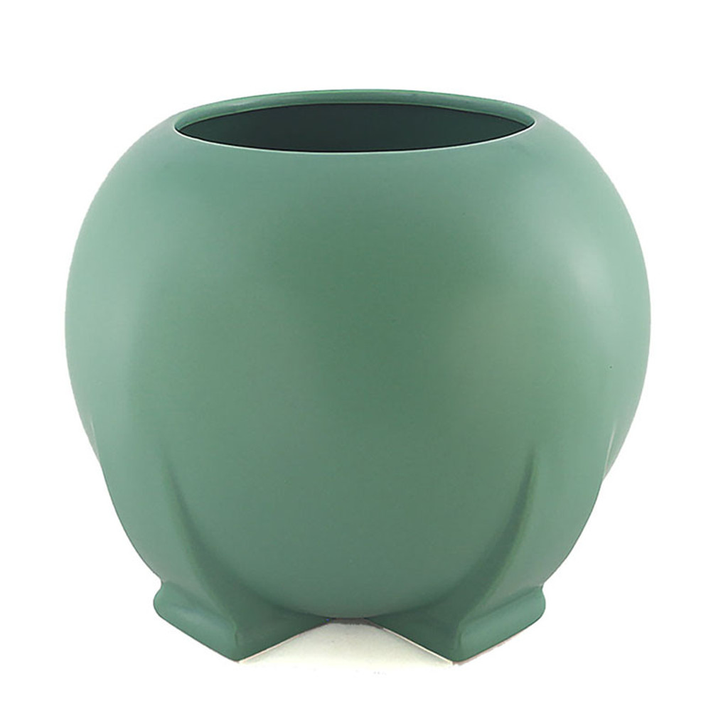 Teco Orb Vase - Green