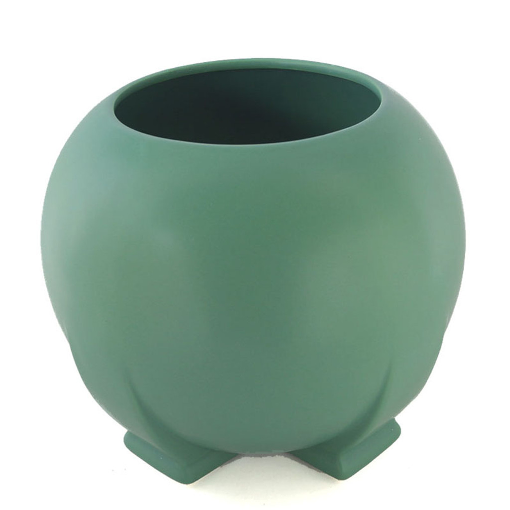 Teco Orb Vase - Green