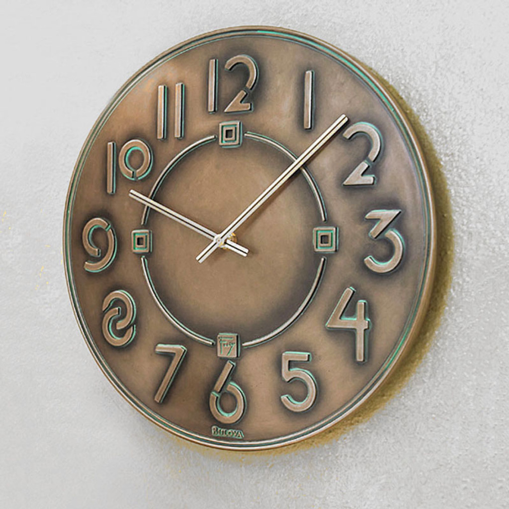Frank Lloyd Wright Exhibition Font Wall Clock