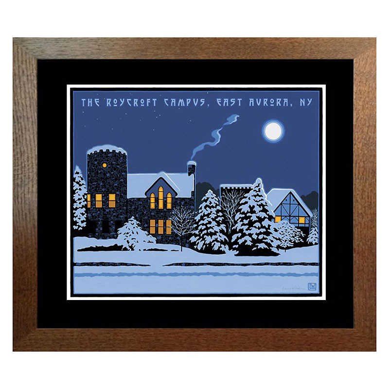 Laura Wilder The Roycroft Campus Framed Matted Offset Lithograph Print