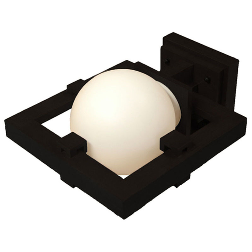 Frank Lloyd Wright Robie Wall Lamp - Stained Black