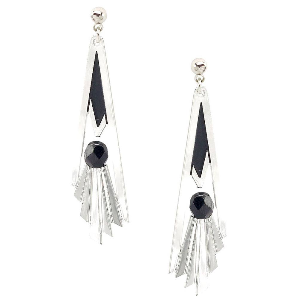 Grand Staircase Earrings - Black