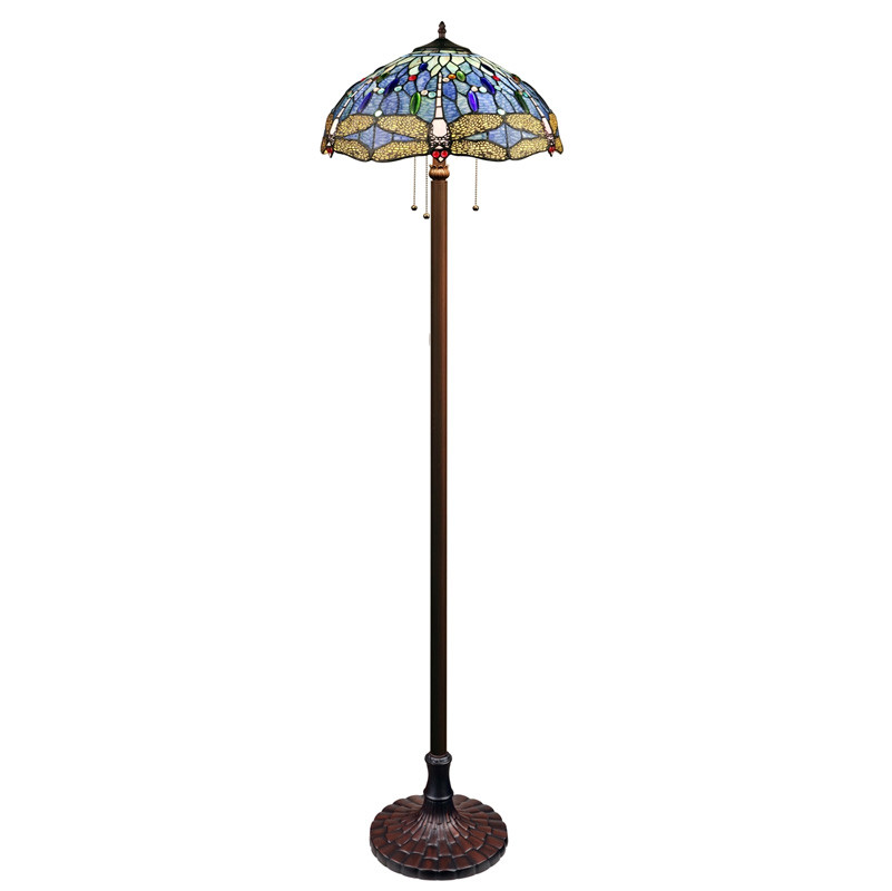 Arts & Crafts Dragonfly Floor Lamp