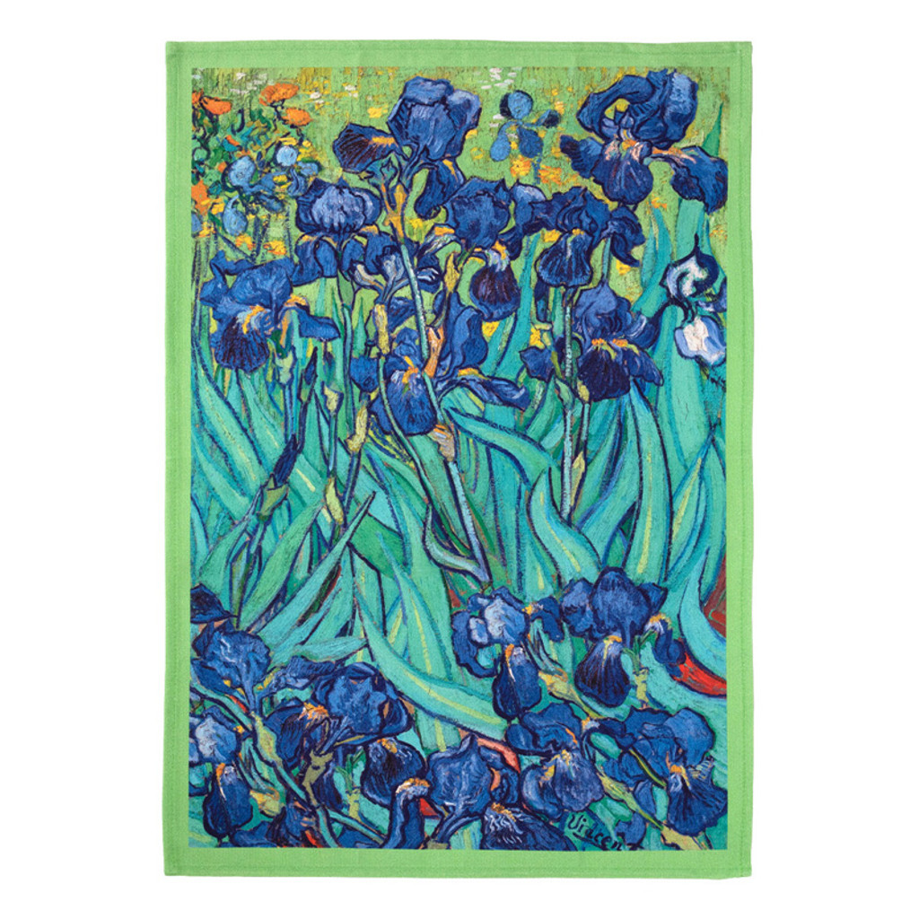 Van Gogh Irises Tea Towel