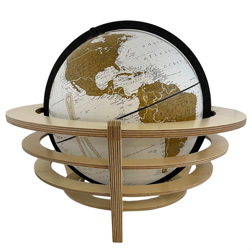 Frank Lloyd Wright Schwartz Desk Globe - Natural 