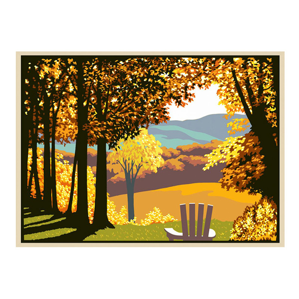  Laura Wilder Autumn Hills Matted Framed Giclée Print