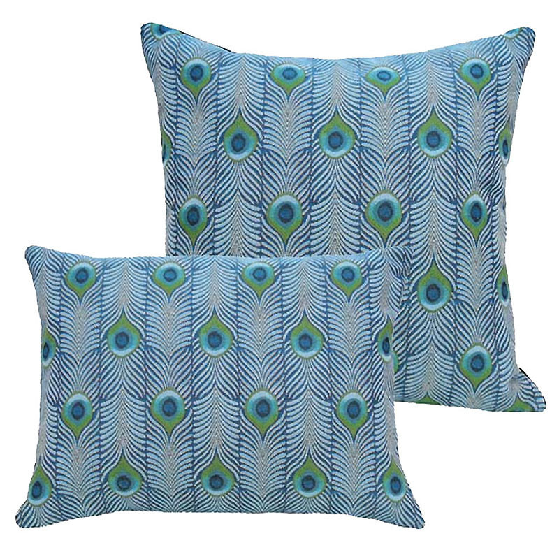 Louis C. Tiffany Peacock Feather Tapestry Pillow - Thumbnail 4
