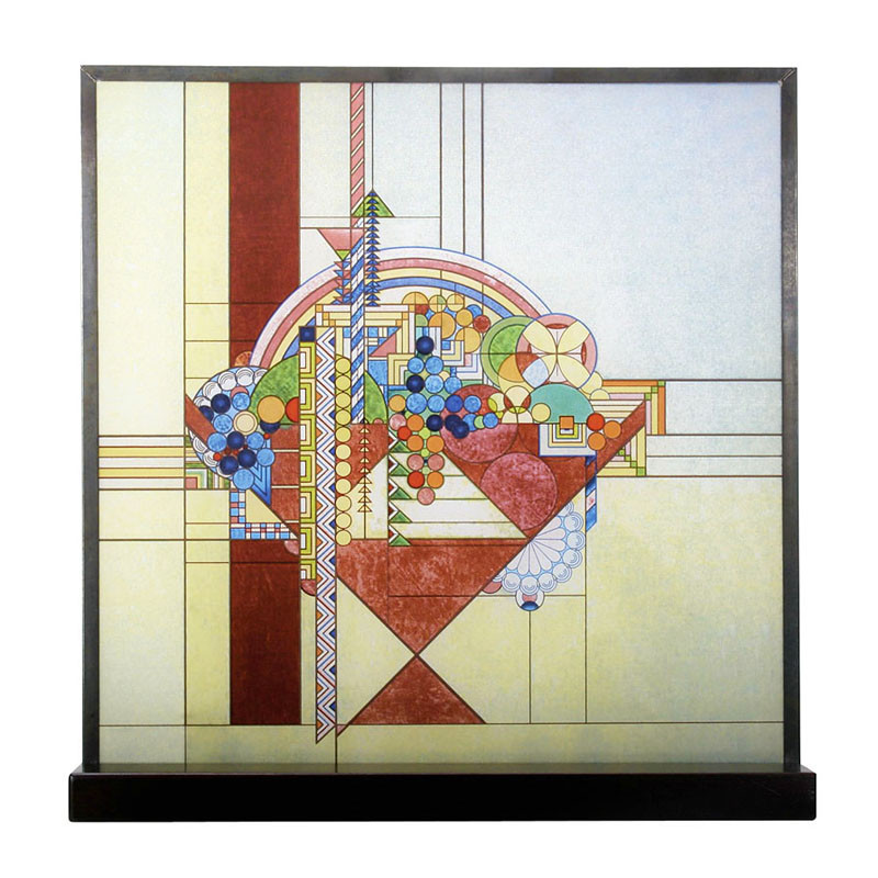 Frank Lloyd Wright May Basket Stained Glass