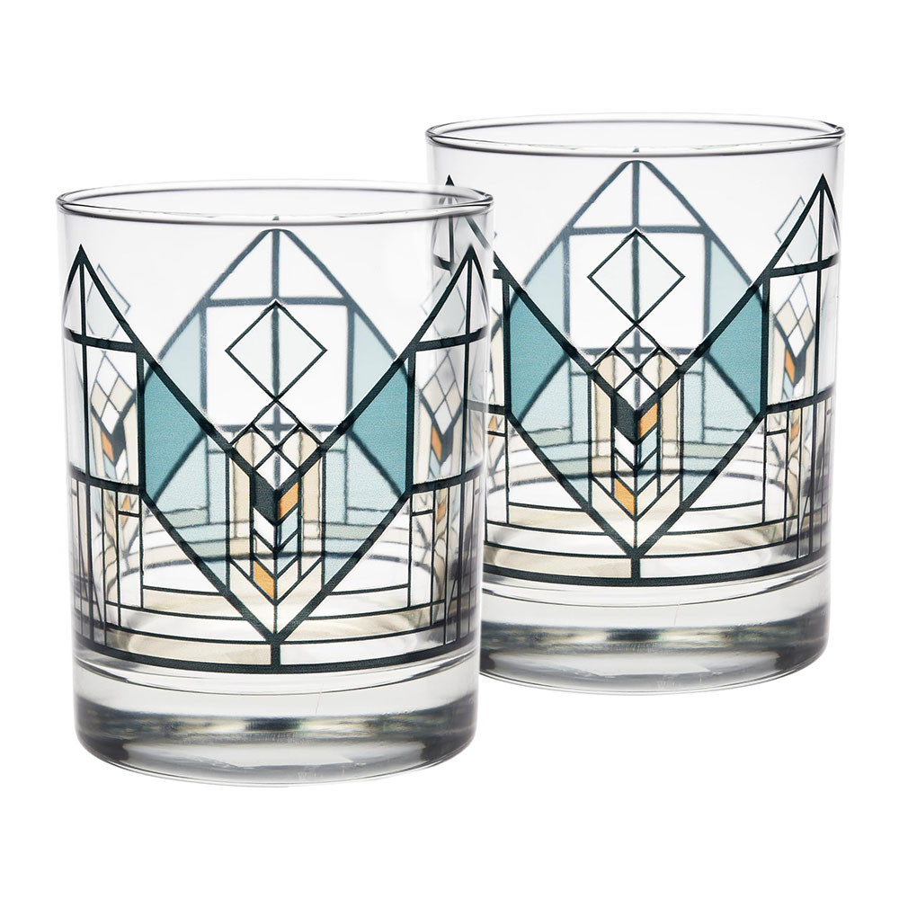 Frank Lloyd Wright Lake Geneva Tulip DOF Glasses (Set of 2)