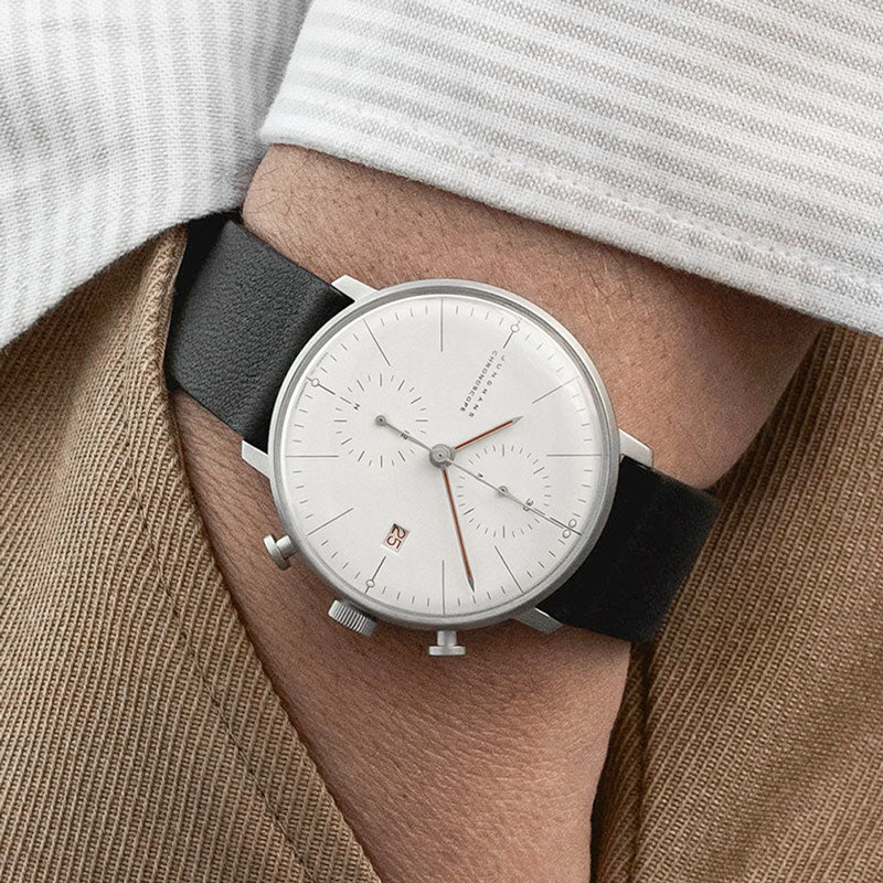 Junghans Max Bill Bauhaus Chronoscope Watch 027/4303.02