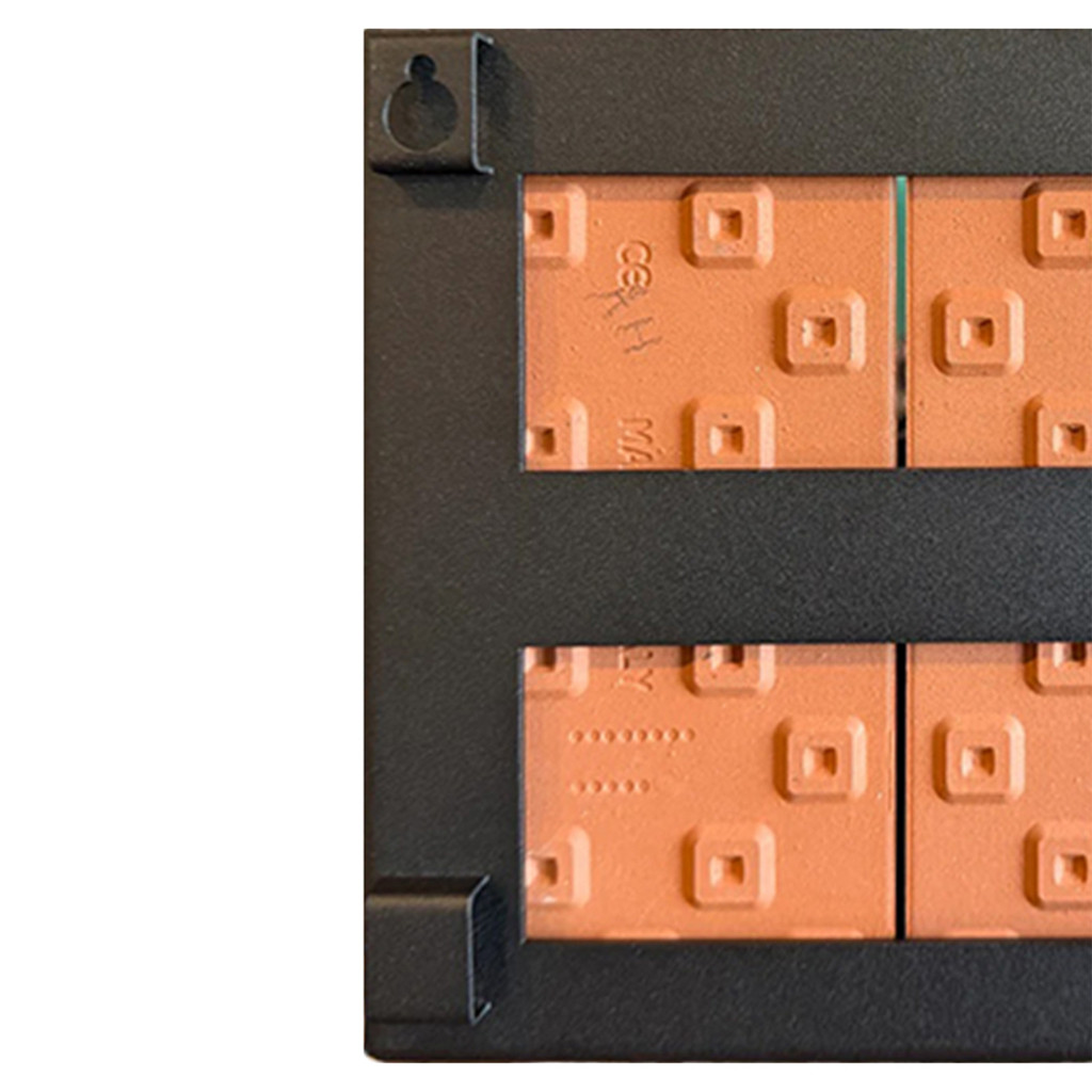 Frank Lloyd Wright Framed Tile House Numbers - 2 Digits