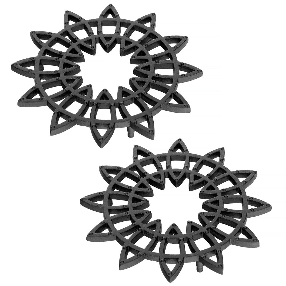 Cast Iron Flower Trivets 12