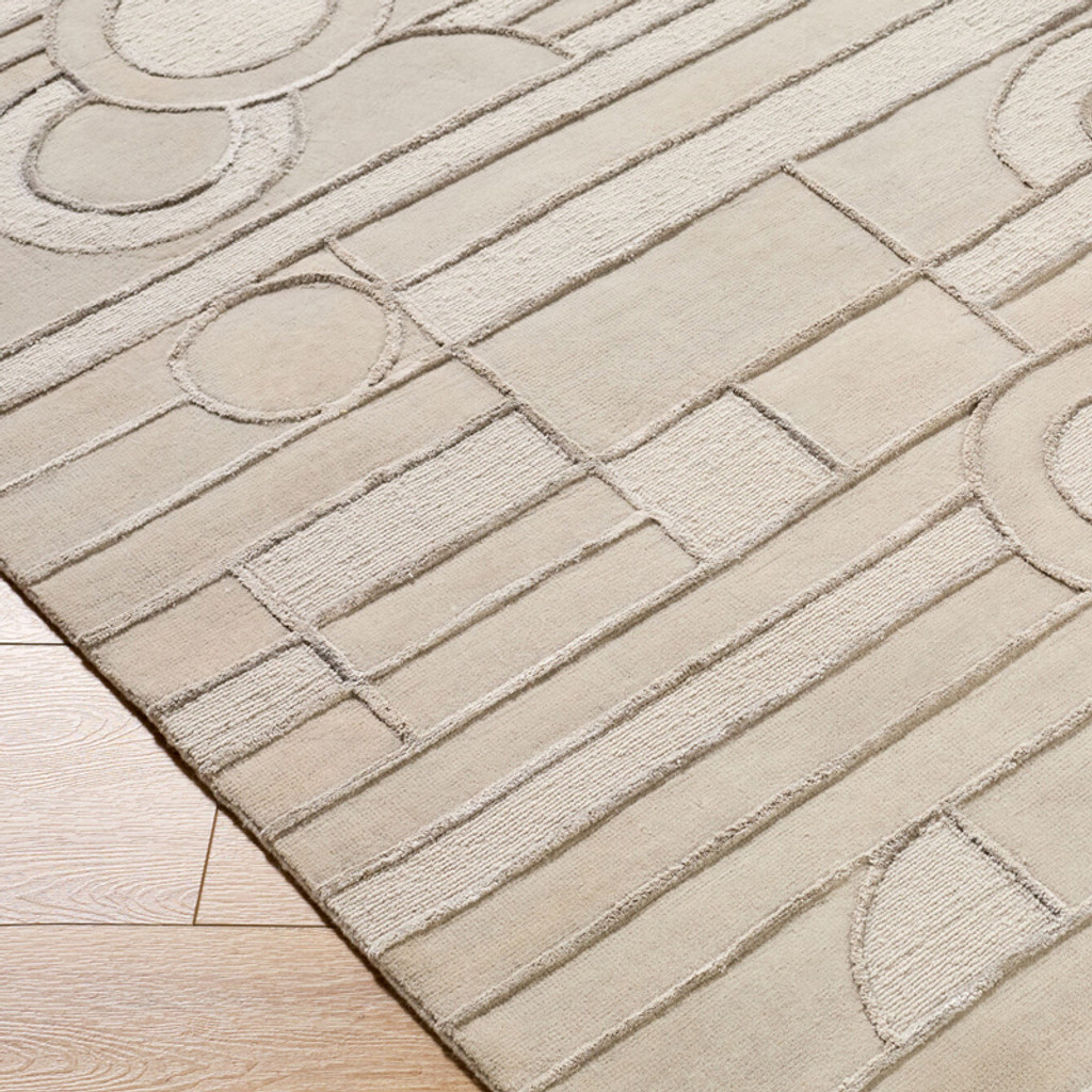 Frank Lloyd Wright Rug Collection - Transcendence - Cream (6' x 9")