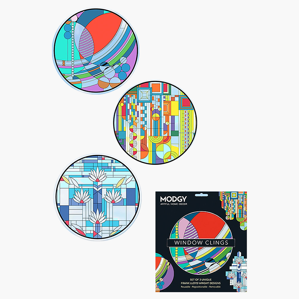 Modgy Frank Lloyd Wright Window Clings - Set of 3