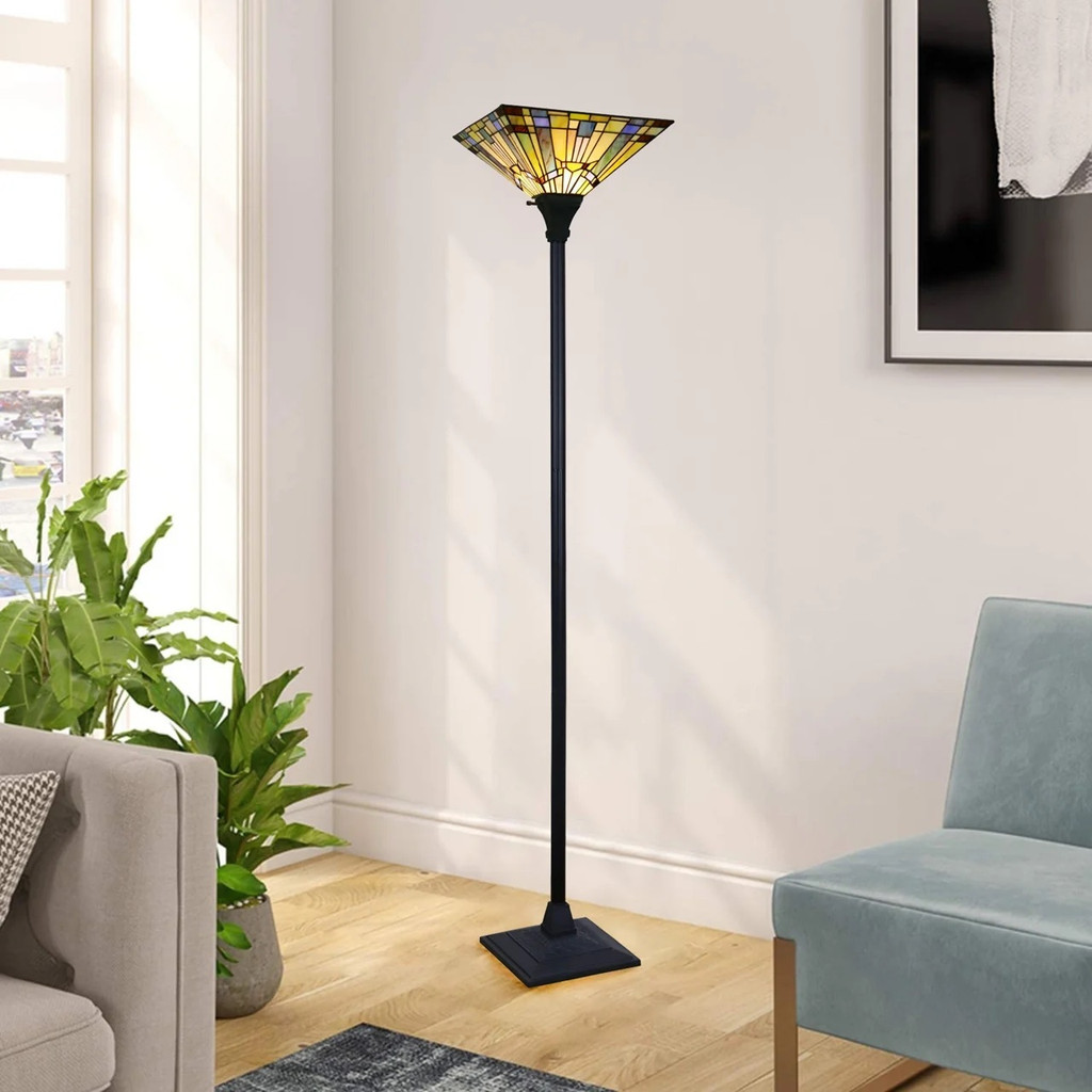 Arts & Crafts Kinsey Torchiere Floor Lamp